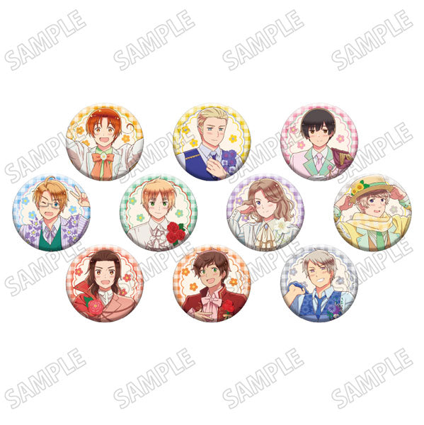 ヘタリア World★Stars 描き下ろし缶バッジコレクション【フラワーパレード Ver.】 10個入BOX