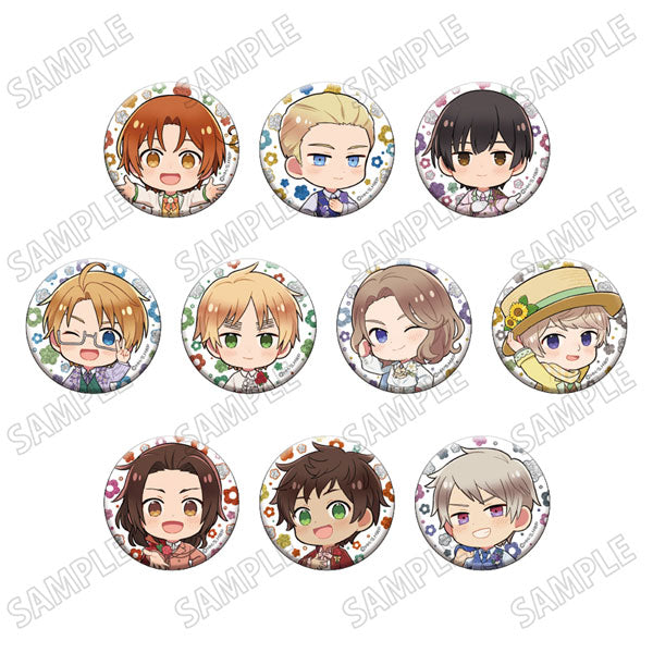 Hetalia World★Stars Mini Character Can Badge Collection [Flower Parade Ver.