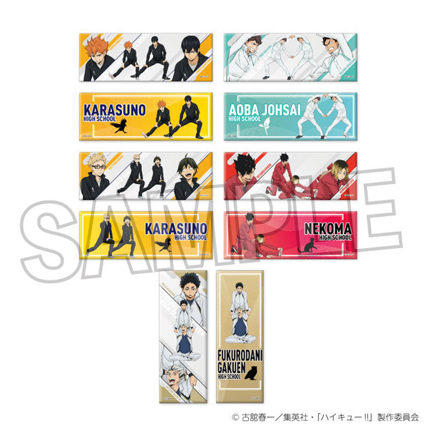 Haikyu! Trading Long Can Badge Warming Up‼ 10 pieces BOX