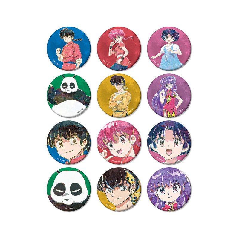 Ranma 1/2 Trading Ani-Art Matte Can Badge 12 pieces in a box