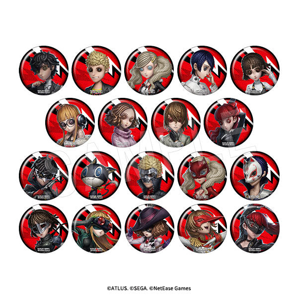 5th Personality x Persona Trading Glitter Can Badges 19 pieces in a box
