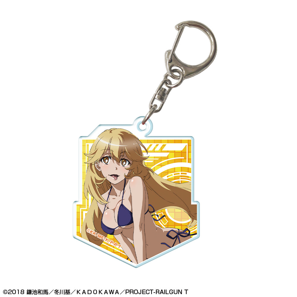 A Certain Scientific RailgunT Acrylic keychain design 05 (Shokuhou Misaki)