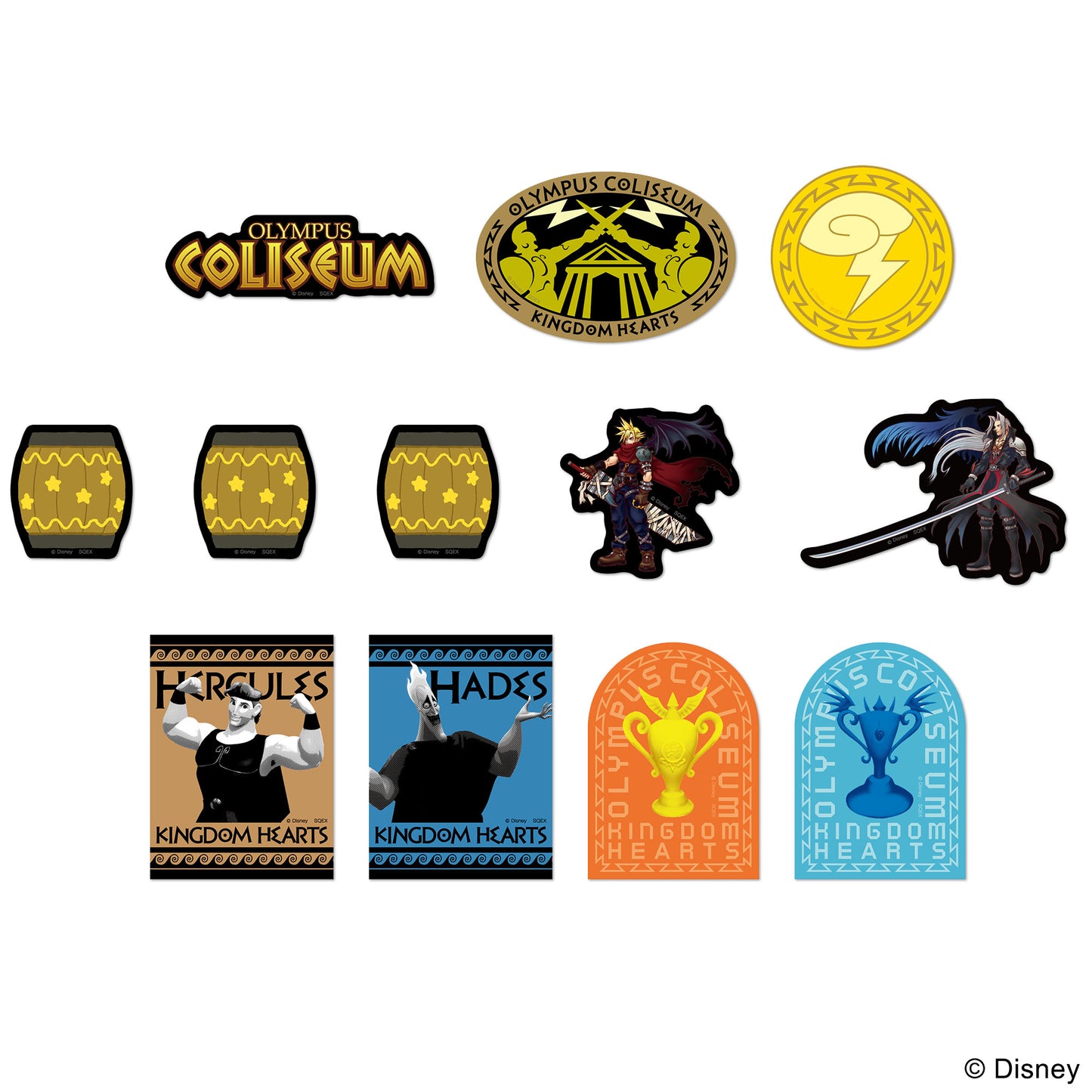 Kingdom Hearts / Stationery Sticker Set Olympus Coliseum