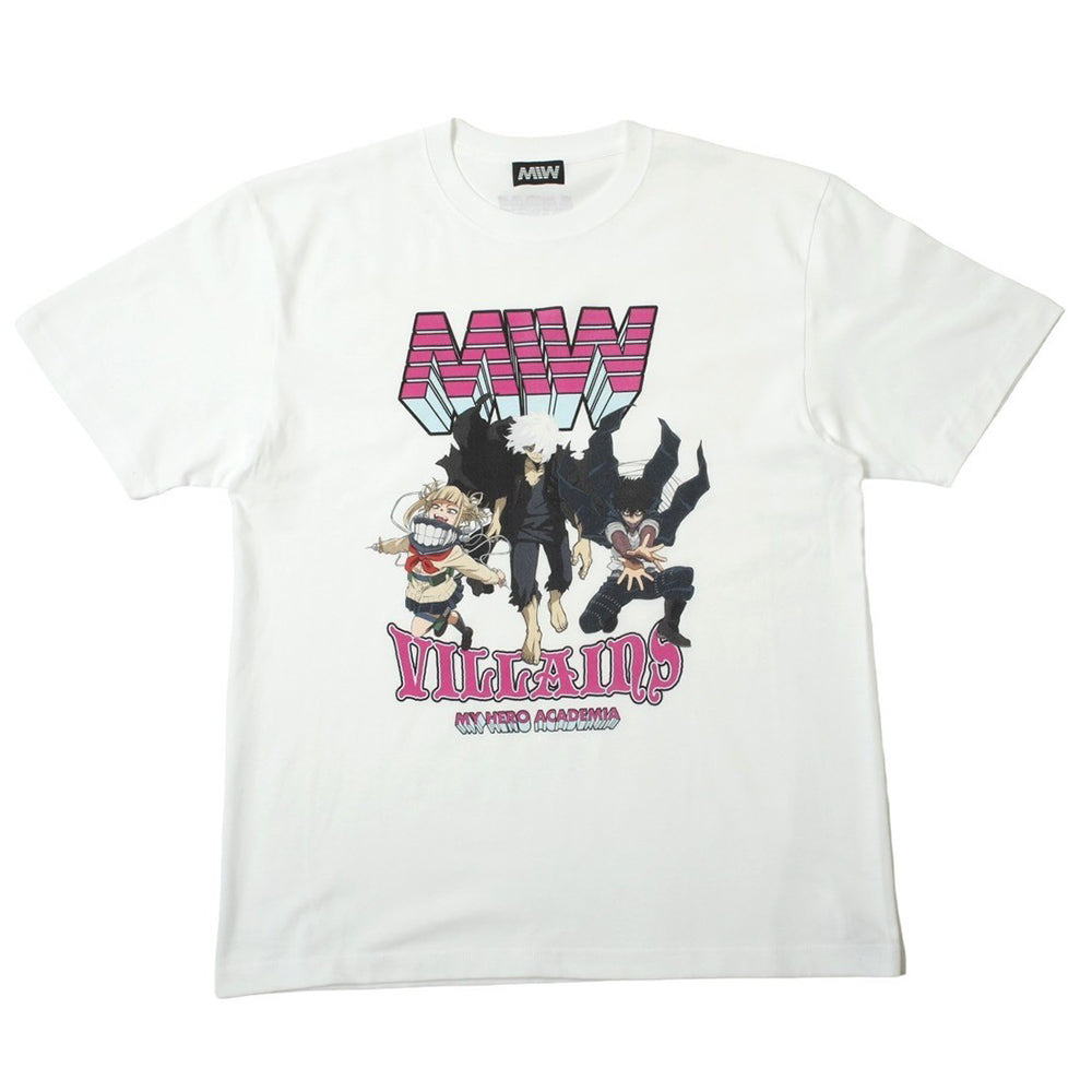 MIW crew neck Tee (VILLAINS) white – viviON BLUE