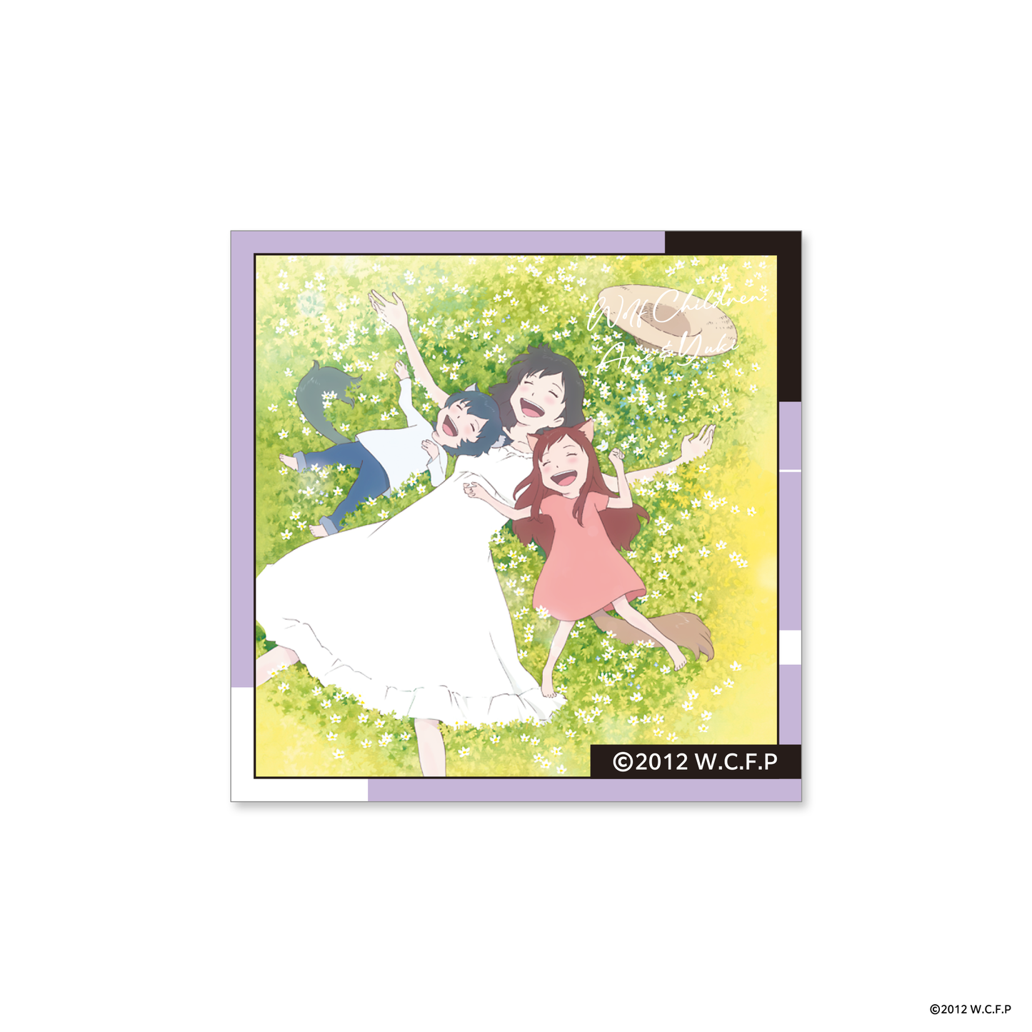 「Studio Chizu” Acrylic sticker 4.Wolf children's rain and snow