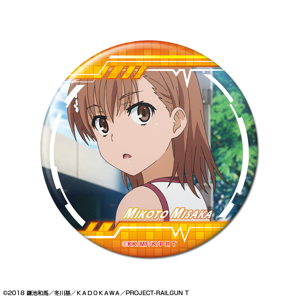 A Certain Scientific RailgunT Can Badge Design 01 (Mikoto Misaka/A)