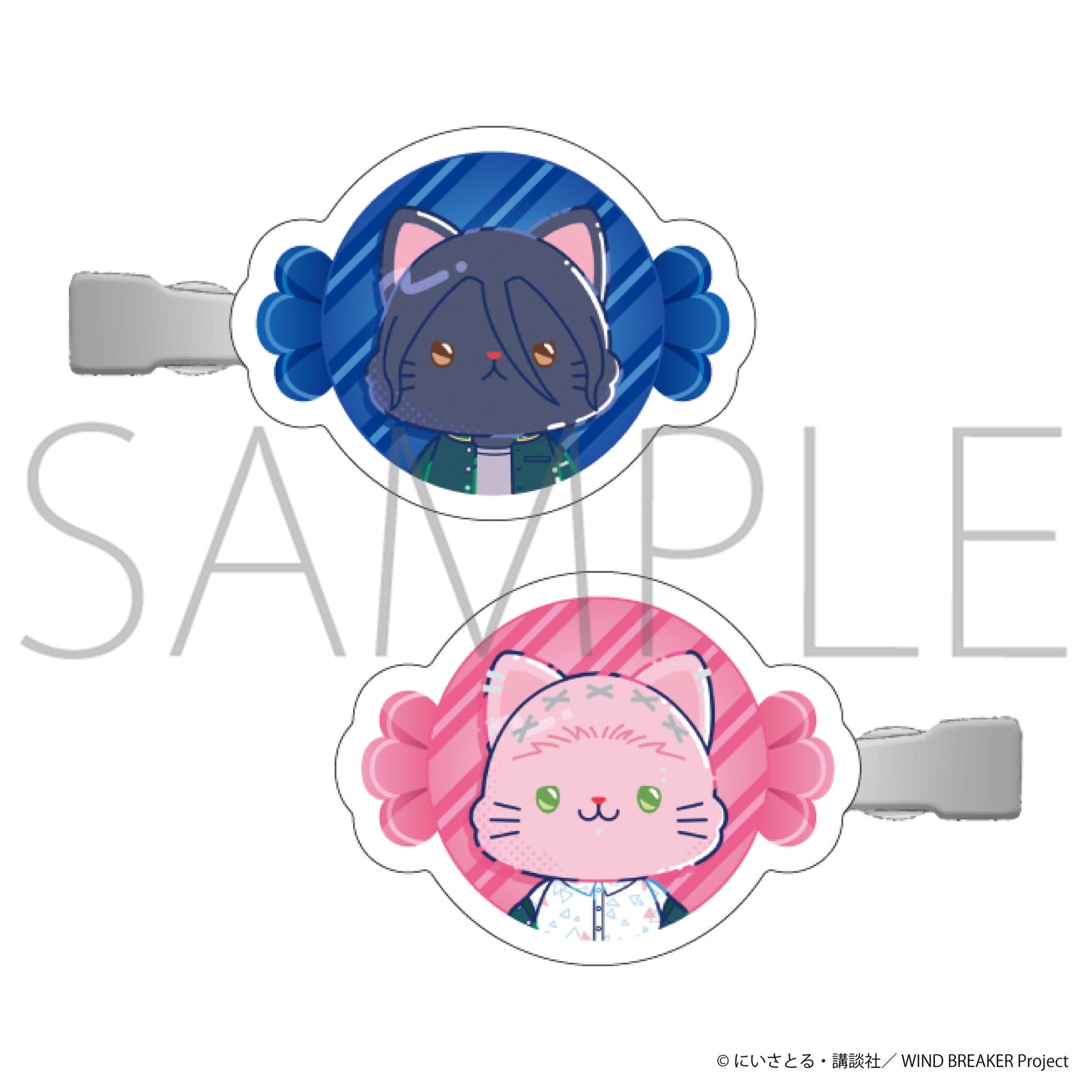 Wind Breaker withCAT illustration Ver. Bangs clip Kyotaro Sugishita/Miki Kiryu