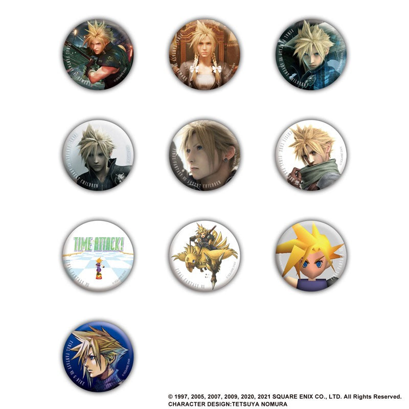 Final Fantasy VII Can Badge Collection Cloud Strife Vol. 2 10-pack BOX