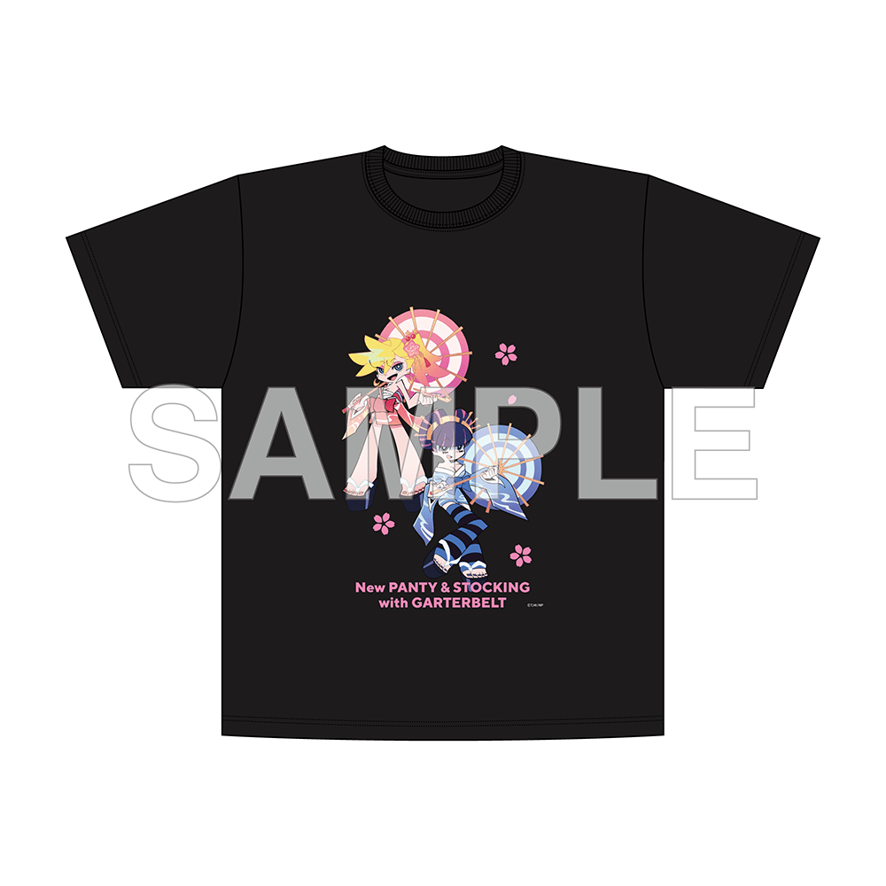 New PANTY & STOCKING with GARTERBELT T-shirt Japanese clothing Ver