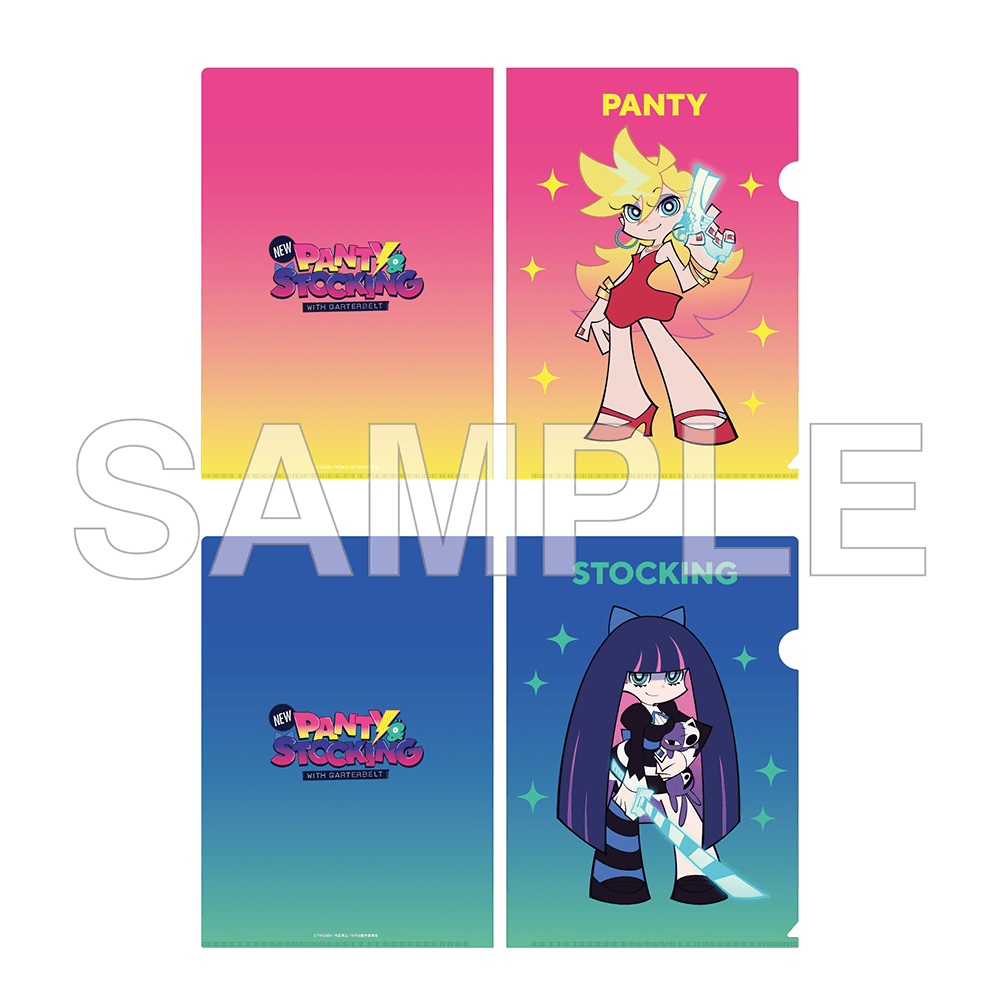 New PANTY & STOCKING with GARTERBELT Clear File Set No.2 Panties New PANTY & STOCKING with GARTERBELT Clear File Set No.2 Panties