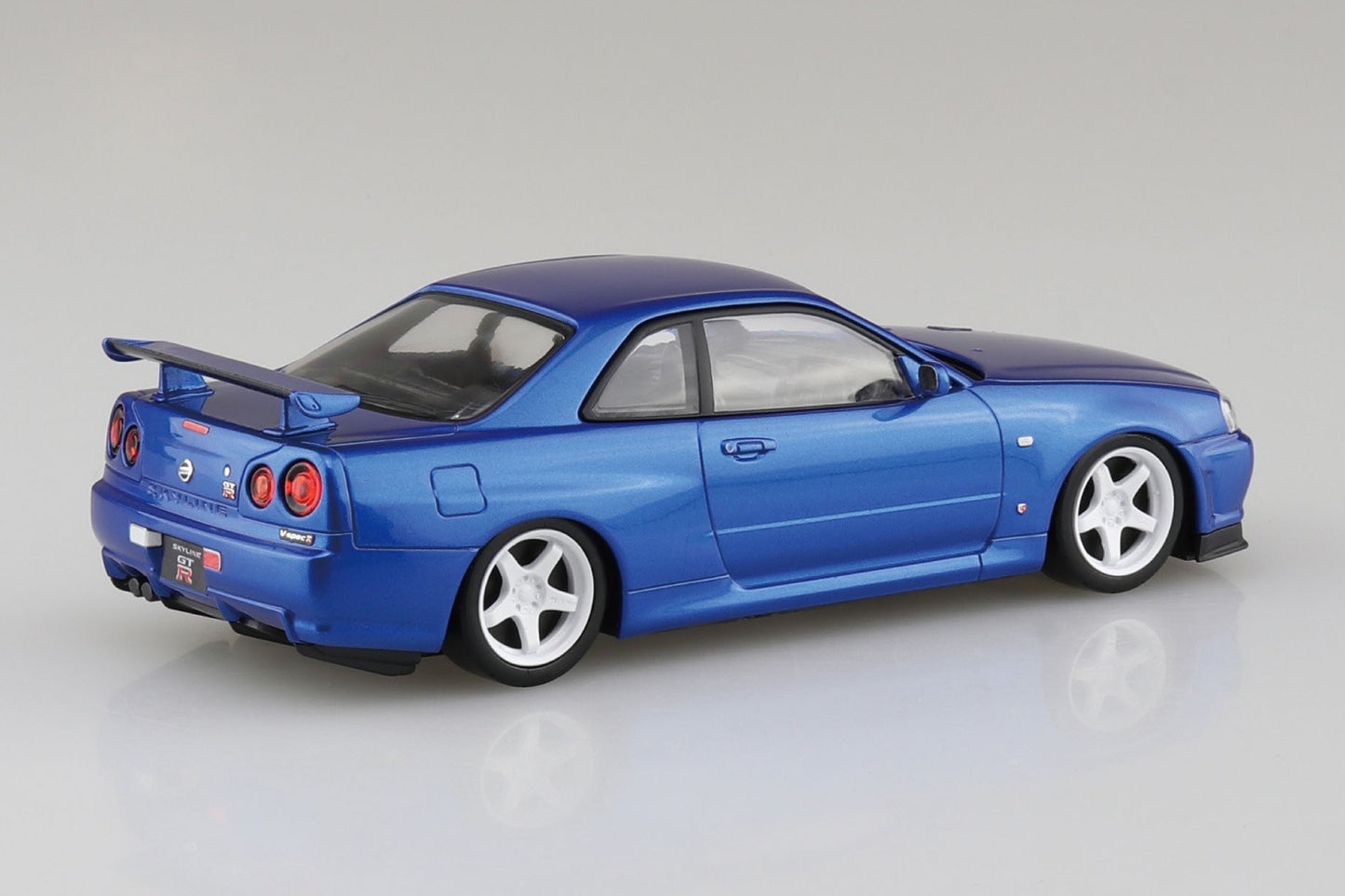 Rakupla 스냅 키트 Nissan R34 Skyline GT-R 커스텀 휠(베이사이드 블루)