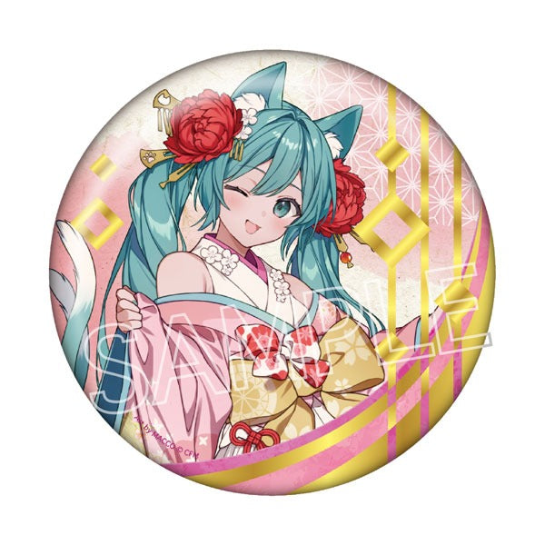 初音ミク 百鬼夜行 ~麗宴~ 箔押しBIG缶バッジ A 猫又（ねこまた