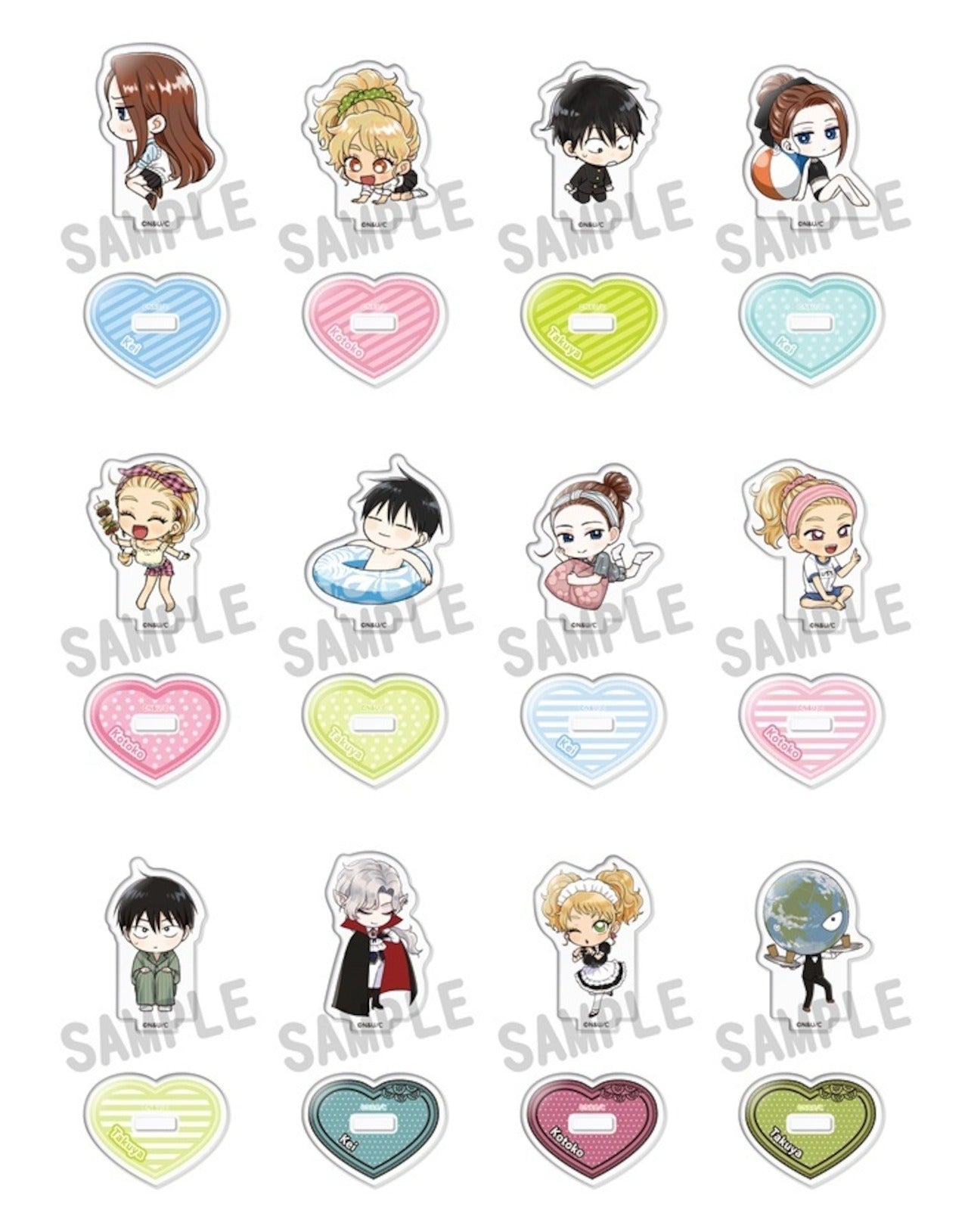 오타쿠에게 친절한 여자는 없다! ? 트레이딩 미니 캐릭터 아크릴 스탠드 <12종>