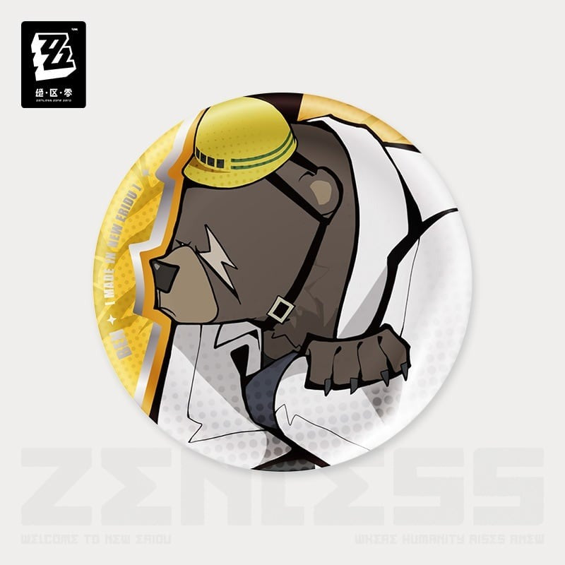 Zenless Zone Zero Zero Reito Series Shiragion Heavy Industries Deformed Can Badge Ben