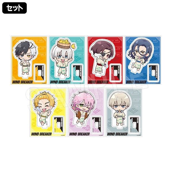 Wind Breaker Trading Mini Acrylic Stand Bath Ver. 7 pieces/box