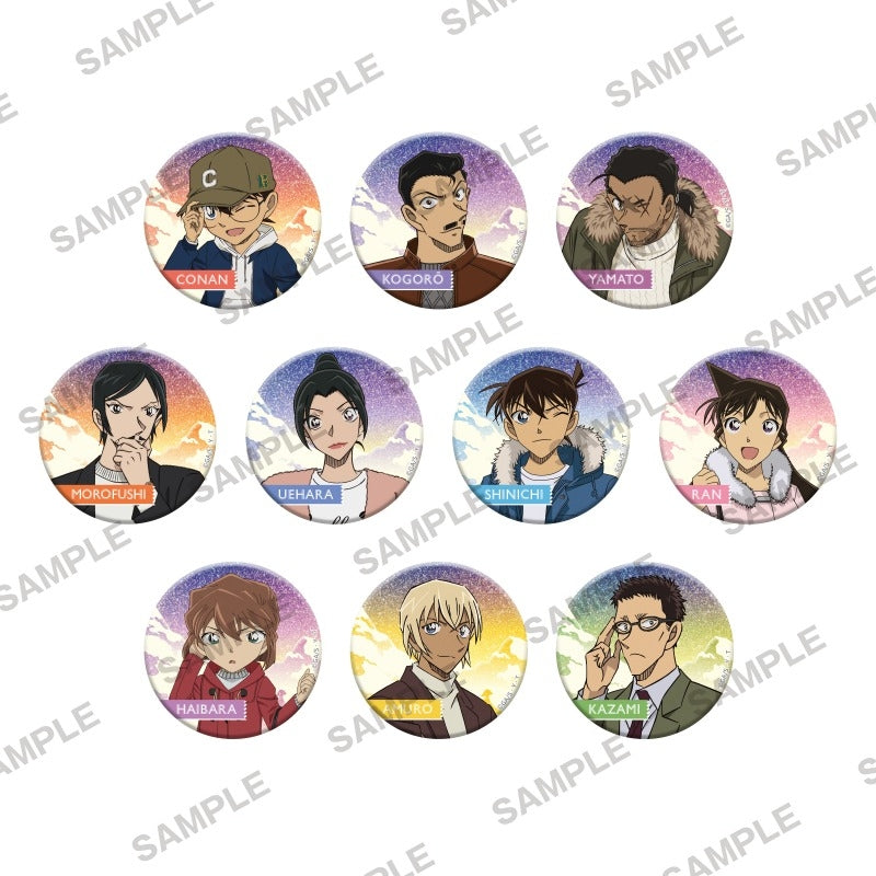 名侦探柯南》闪光罐徽章系列雪地版 PACK 十个一盒