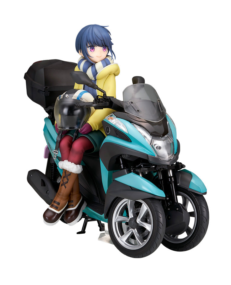 Laid-Back Camp Shima Rin with three-wheeled bike