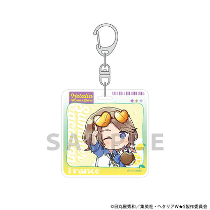 Hetalia World★Stars Acrylic Keychain (France/Summer Vacation)