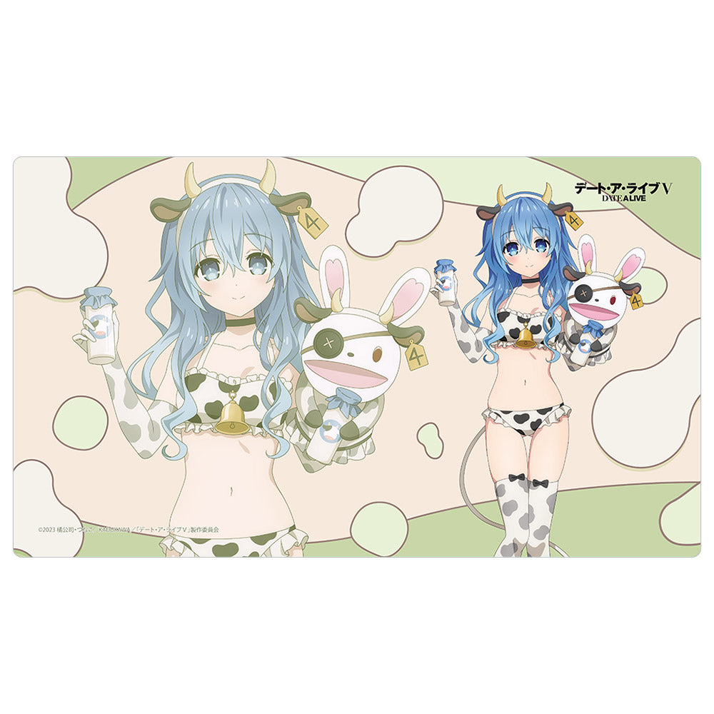 デート・ア・ライブV 描き下ろしラバーマット （四糸乃／牛柄水着）
