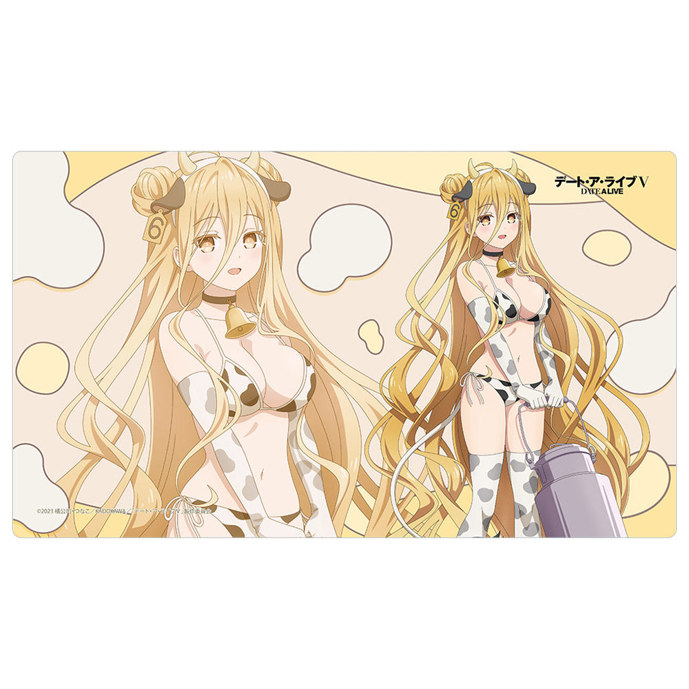 デート・ア・ライブV 描き下ろしラバーマット （星宮六喰／牛柄水着）