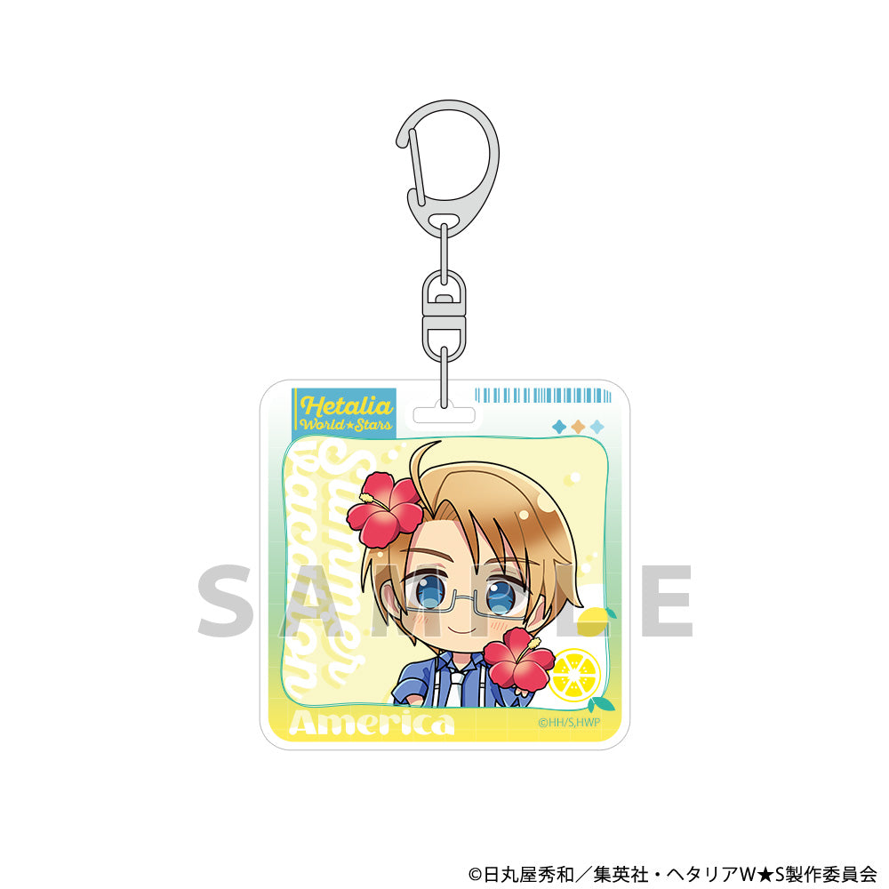 Hetalia World★Stars Acrylic Keychain (USA/Summer Vacation)