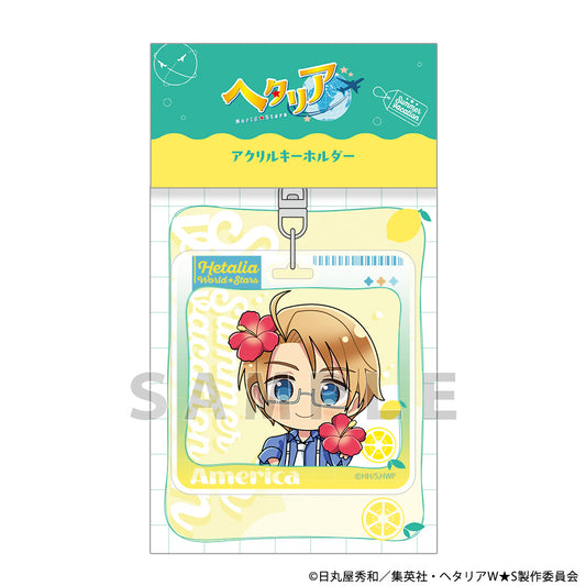 Hetalia World★Stars Acrylic Keychain (USA/Summer Vacation)