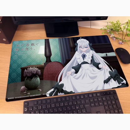 死亡遊戯で飯を食う。 描き下ろしラバーマット（幽鬼／ゴーストハウス）