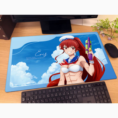 無職転生Ⅱ ～異世界行ったら本気だす～ 描き下ろしラバーマット （エリス／マリンセーラー水着）