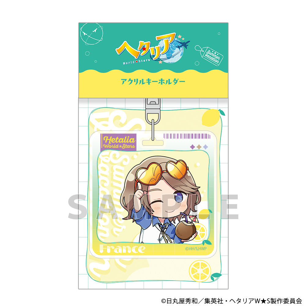 Hetalia World★Stars Acrylic Keychain (France/Summer Vacation)