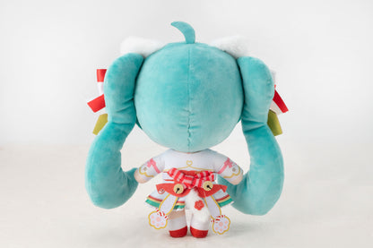 初音ミク 招き猫 白猫 ぬいぐるみ スタンダード Art by らっす