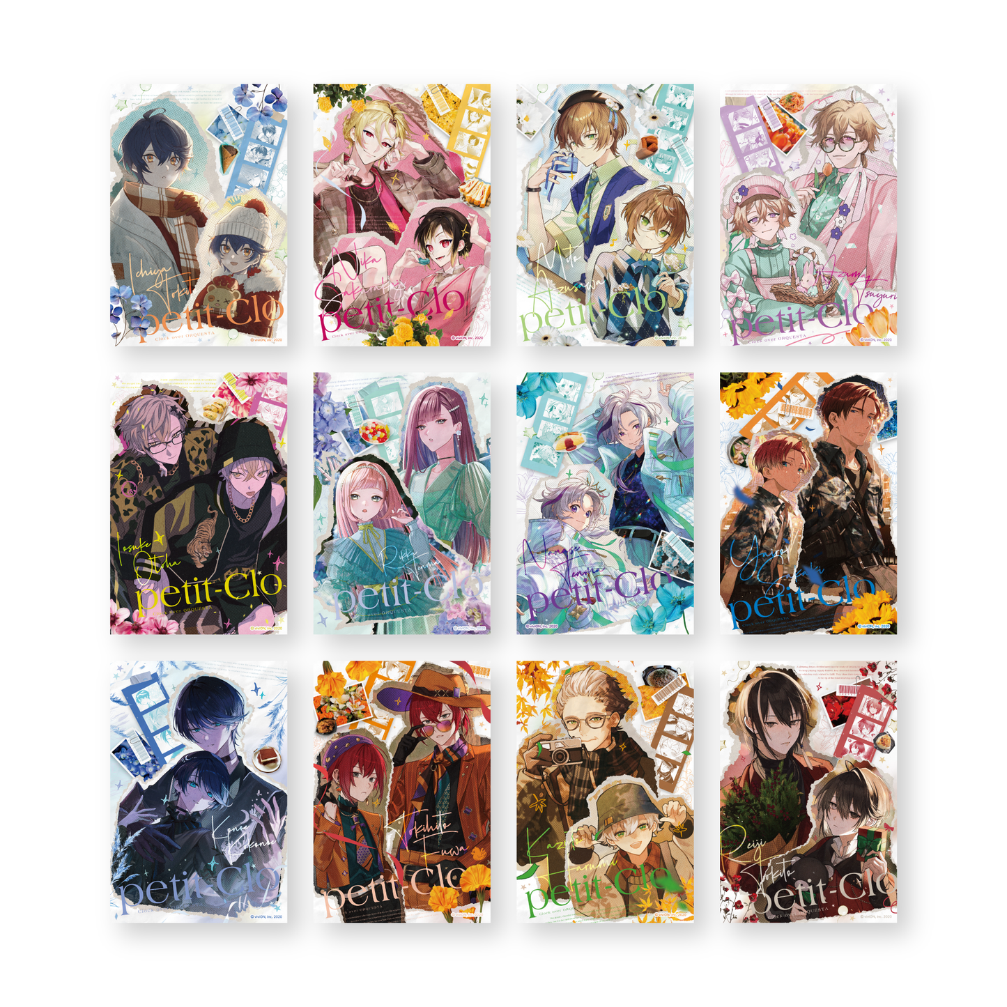 Clock over ORQUESTA 每月Puchikuro交易插圖卡（2張）