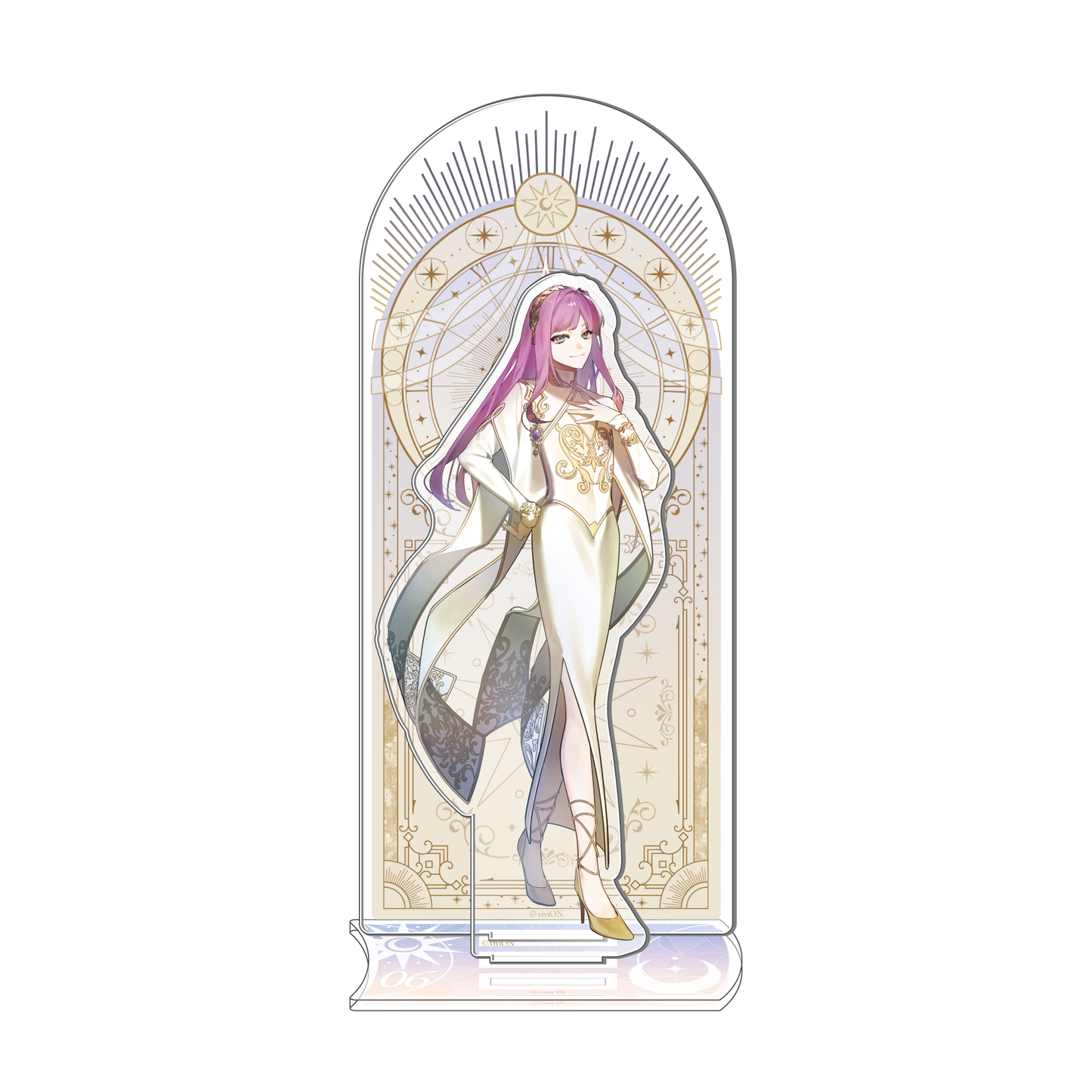 ORQUESTA 4 周年纪念亚克力支架上的时钟：Tenma Rokka，青年版。