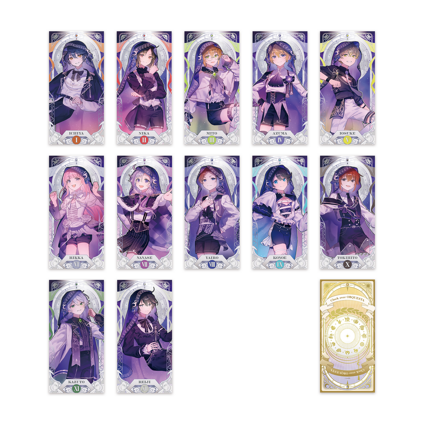 Clock over ORQUESTA 4th anniversary 트레이딩 타로풍 카드 소년의 모습 ver.