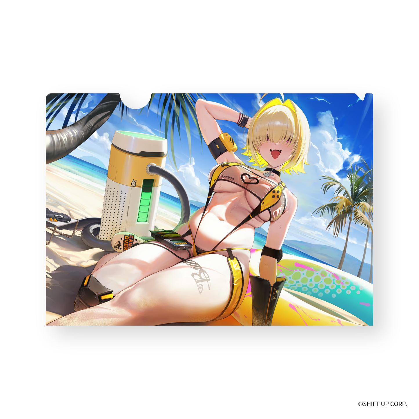 勝利の女神：NIKKE 二人を繋げる電気信号 クリアファイル エレグ：ブーム・アンド・ショック