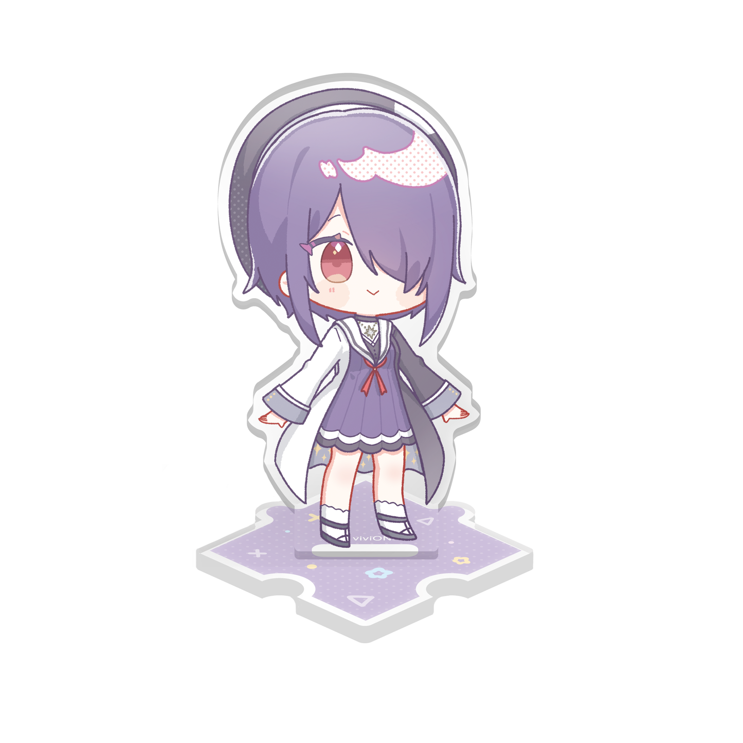 あおぎり高校 ぽぷらーと ミニアクリルスタンド 音霊魂子 – viviON BLUE