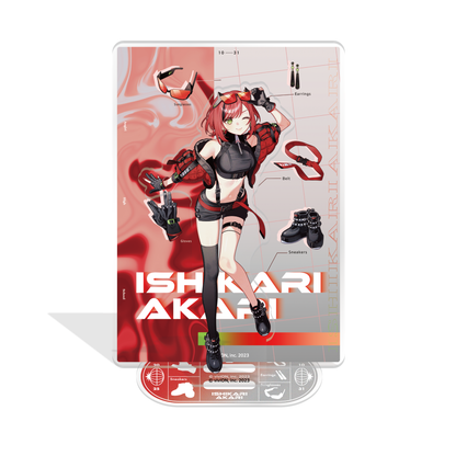 Aogiri High School Akari Ishikari Birthday commemorative goods 2025 Acrylic stand with background