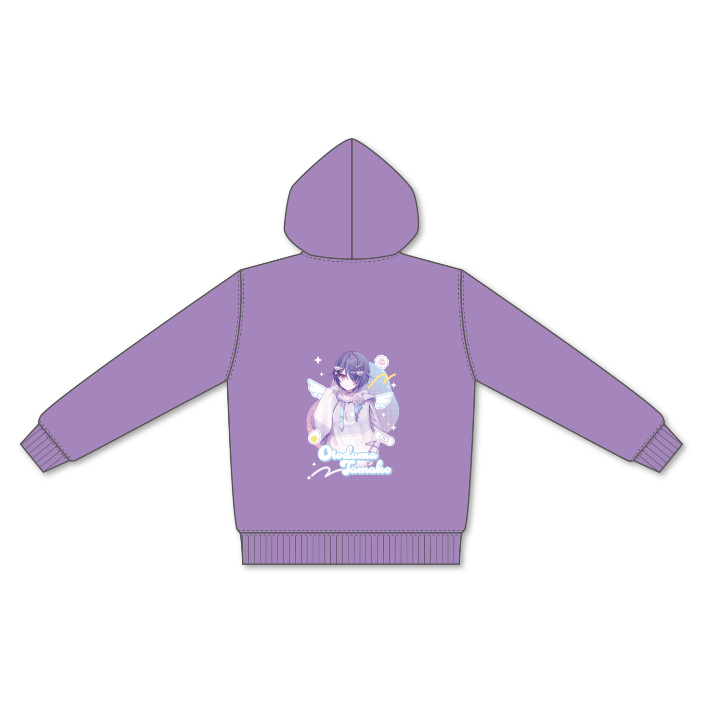 あおぎり高校 音霊魂子 誕生日記念グッズ2025 裏ボアパーカー