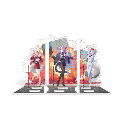Vebop Project Morimori Nyankomeshi 2nd Anniversary Goods Acrylic Mini Diorama Sukiyabashi Renge