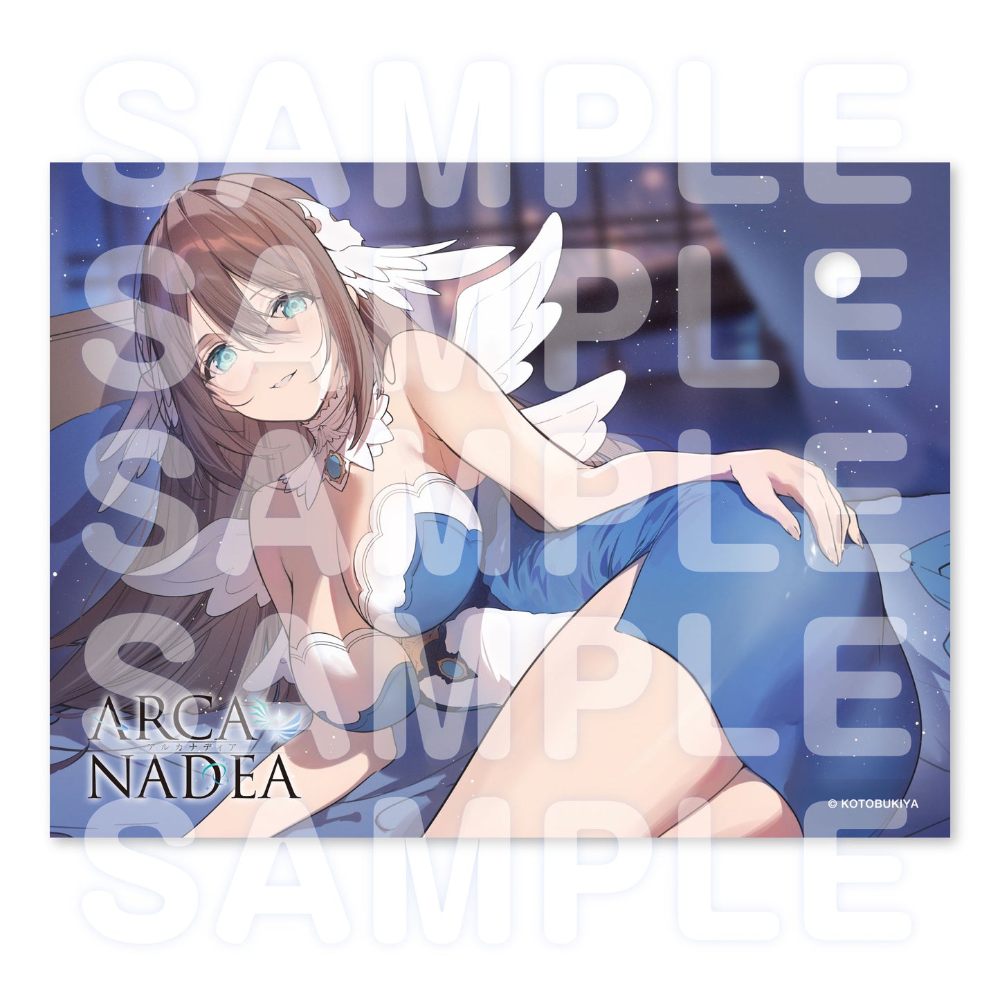 [ASMR Bonus] Arcanadea Acrylic Base Plate 6-Piece Set (W/ Vivion Blue Bonus Postcard)