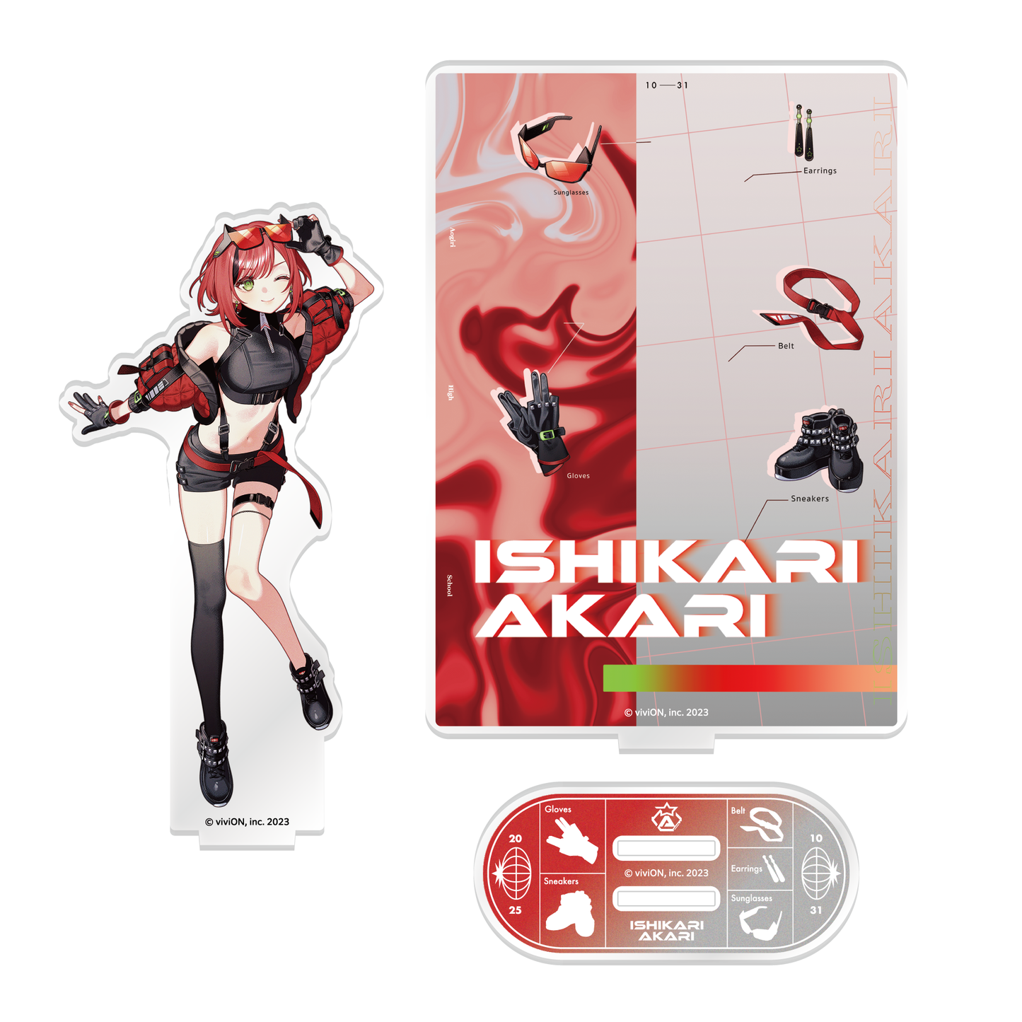 Aogiri High School Akari Ishikari Birthday commemorative goods 2025 Acrylic stand with background