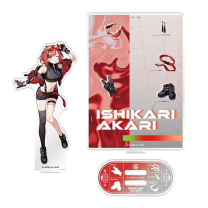 Aogiri High School Akari Ishikari Birthday commemorative goods 2025 Acrylic stand with background
