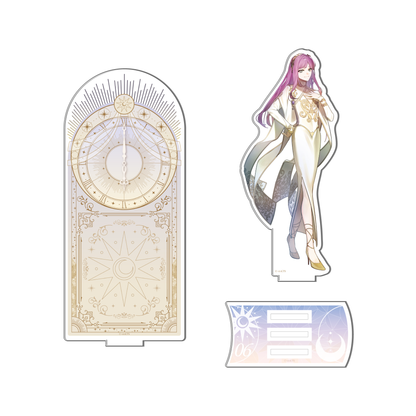 ORQUESTA 4 周年纪念亚克力支架上的时钟：Tenma Rokka，青年版。