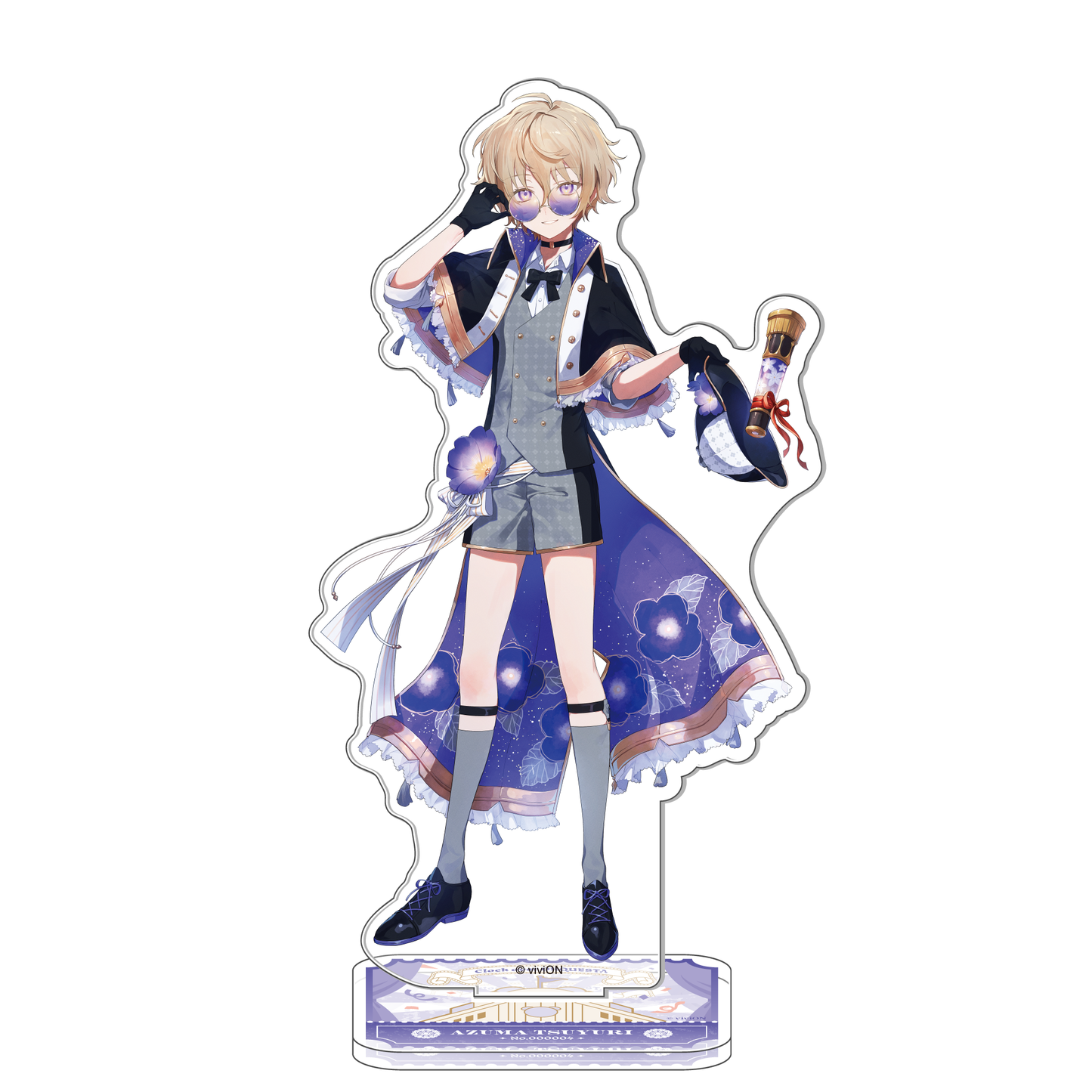 Clock over ORQUESTA Second season BATTLE: Boy's figure ver. acrylic stand Kurihanaraku Shima