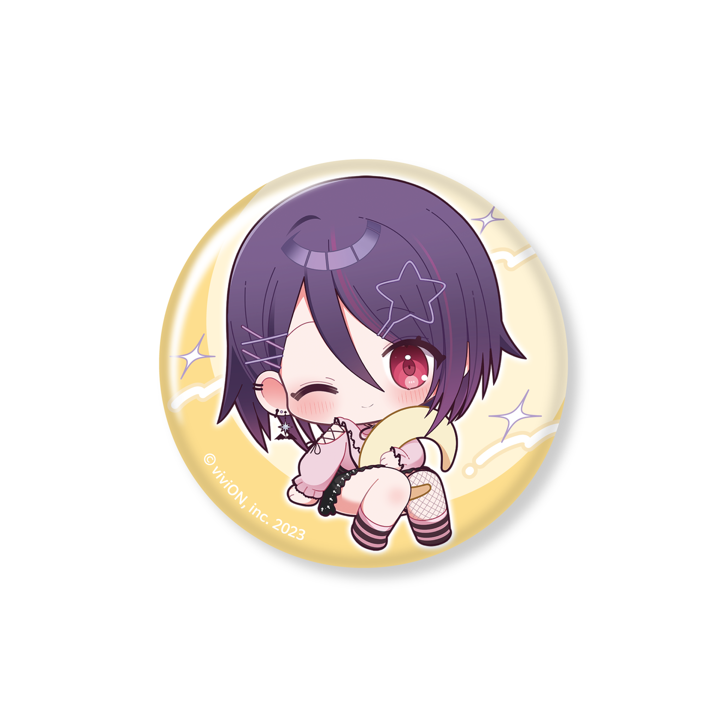 Aogiri High School Tamako Otodama 1st Event “About My Favorite VTuber Holding an Offline Meeting” Goods Trading Can Badge