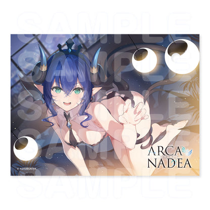 [ASMR Bonus] Arcanadea Acrylic Base Plate 6-Piece Set (W/ Vivion Blue Bonus Postcard)