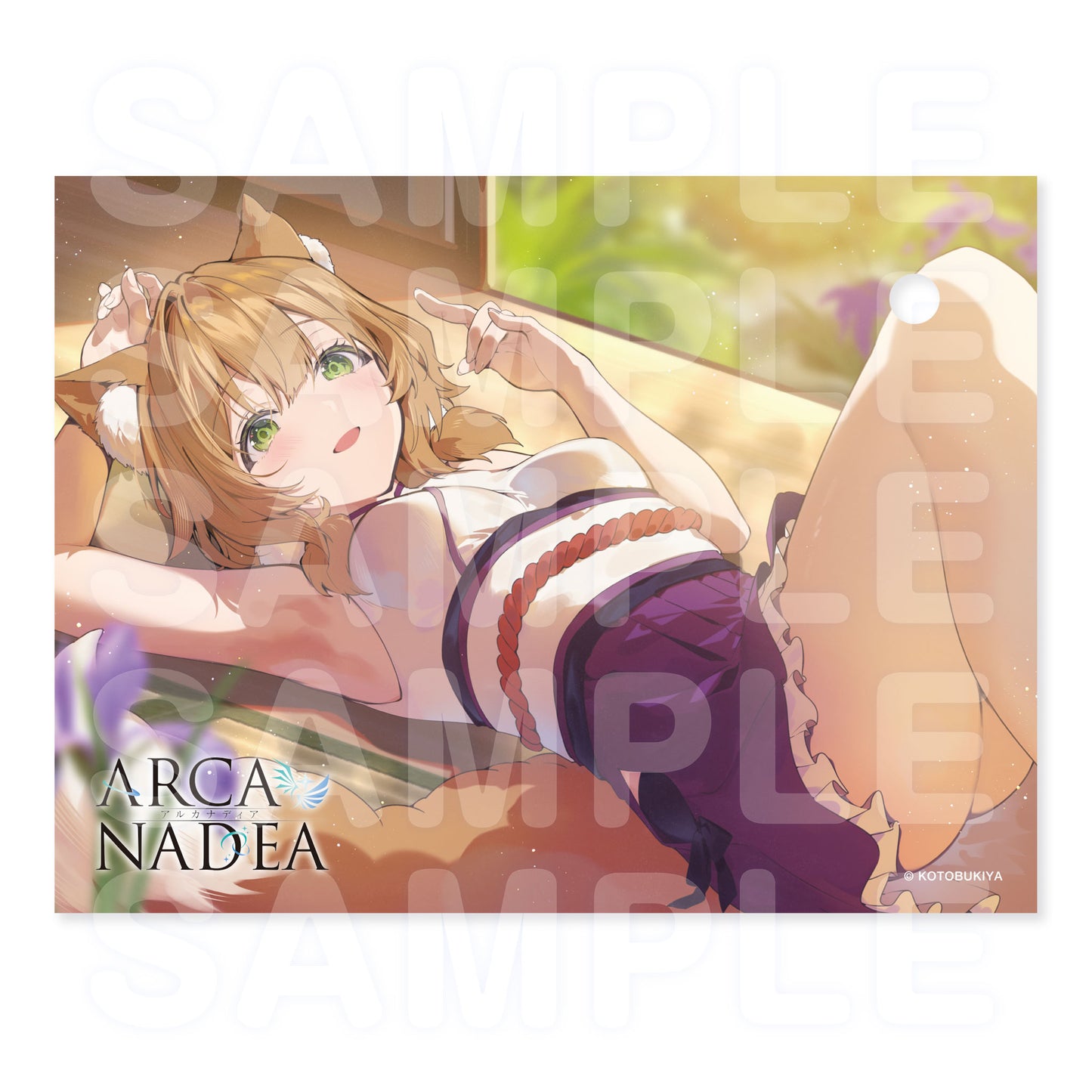 [ASMR Bonus] Arcanadea Acrylic Base Plate 6-Piece Set (W/ Vivion Blue Bonus Postcard)