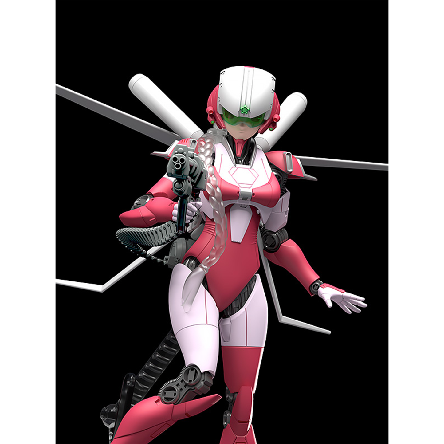 MODEROID Ariel Erial, equipped with a flying unit