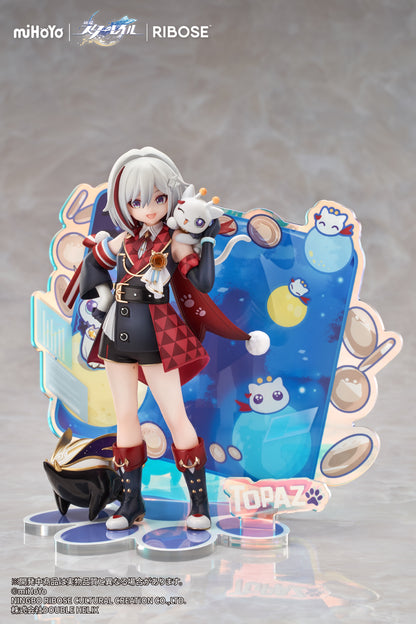 RISE UP+ 崩壊：スターレイル ちびねこシリーズ フィギュア トパーズ&カブ Ver.