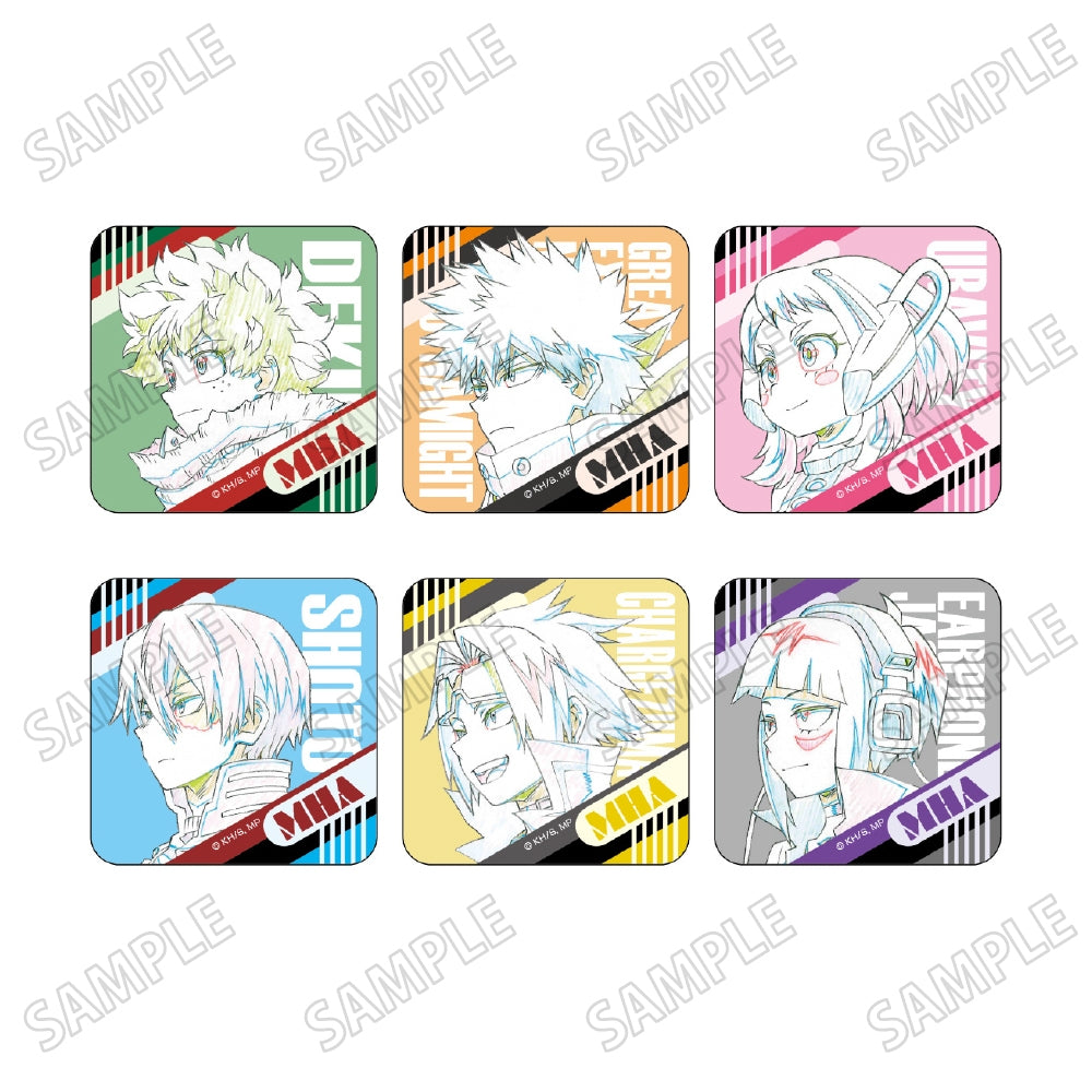 僕のヒーローアカデミア 描き下ろしラメアクリルバッジコレクション【行進 Ver.】 6個入BOX