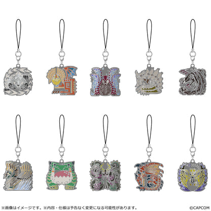 [Single item/BOX]Monster HunterWilds Monster Icon Metal Keychain